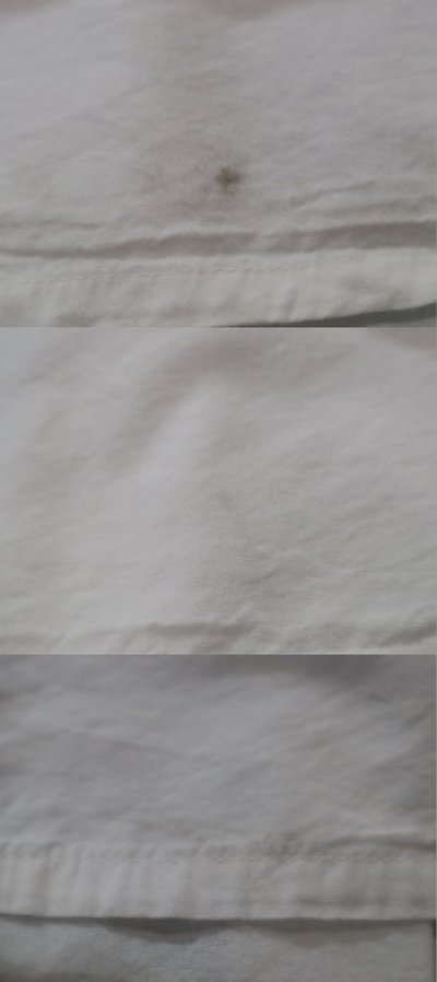 画像3: ホワイト花カットワークポケット＆襟付き半袖袖フロントボタンドレス