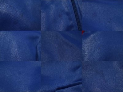 画像1: ”adidas”ブルー×ピンクロゴ刺繍ポケット＆フード付き長袖トラックジャケット