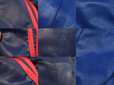 画像2: ”adidas”ブルー×ピンクロゴ刺繍ポケット＆フード付き長袖トラックジャケット