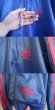画像13: ”adidas”ブルー×ピンクロゴ刺繍ポケット＆フード付き長袖トラックジャケット (13)