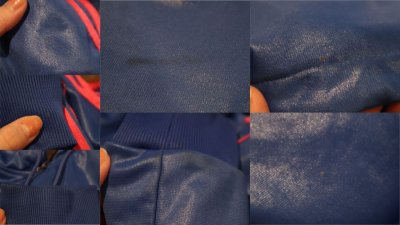 画像3: ”adidas”ブルー×ピンクロゴ刺繍ポケット＆フード付き長袖トラックジャケット
