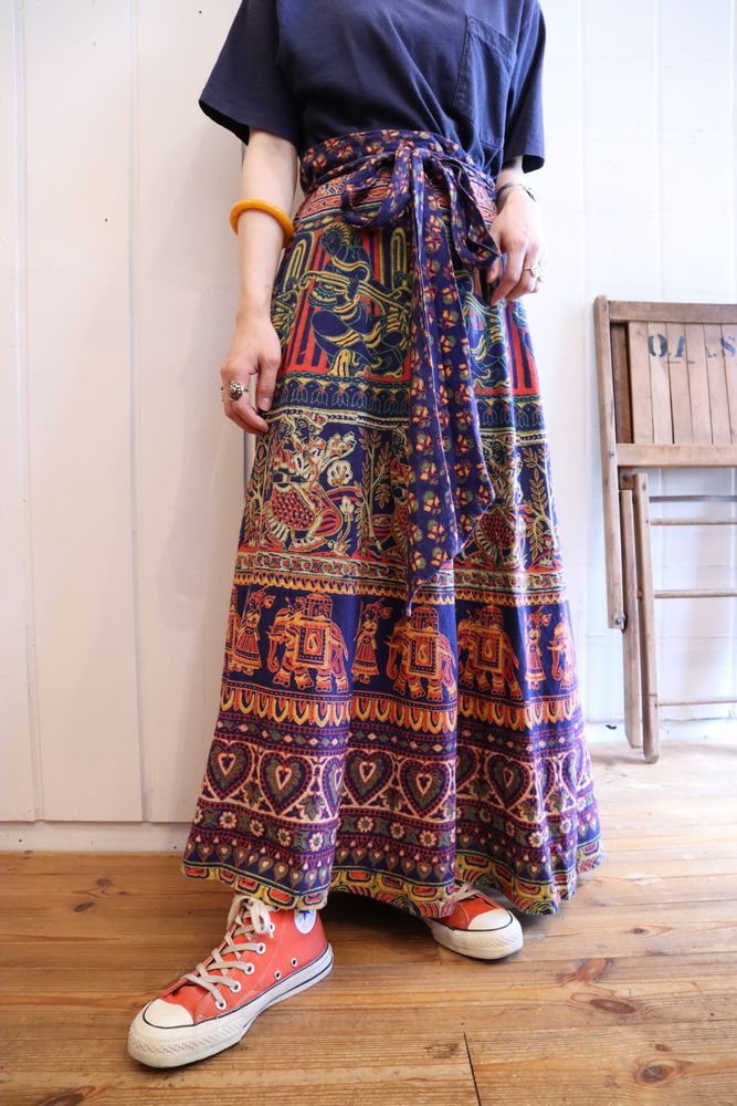 vintage インド綿　スカート39s