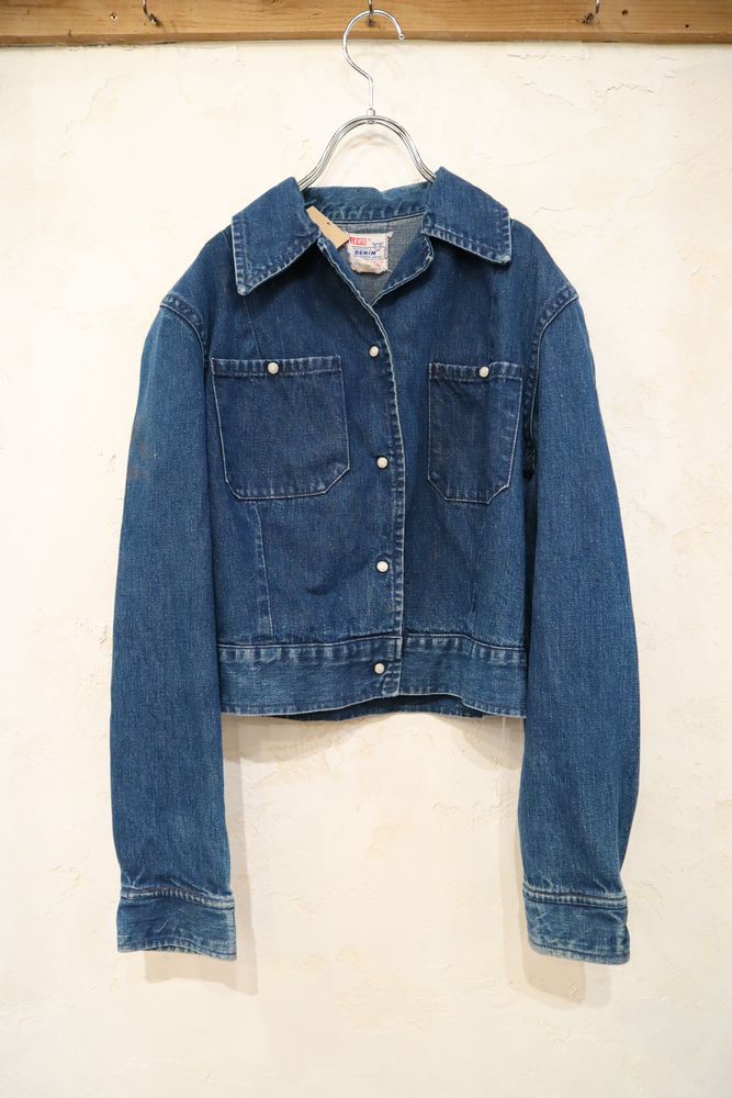 50〜60年代”Levi's”インディゴブルー×カラフルポケット襟付き長袖