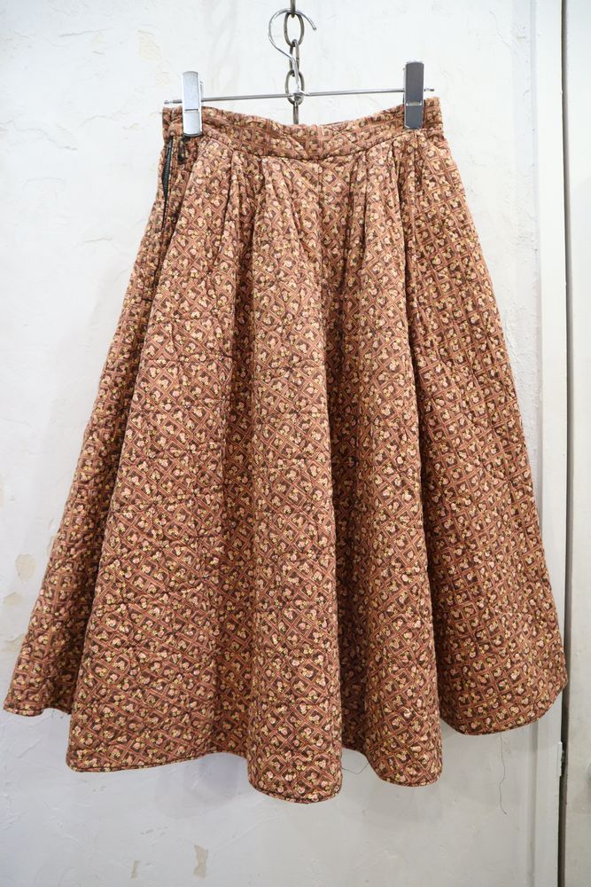 気質アップ 70年代 - vintage スカート キルティングロングスカート ...