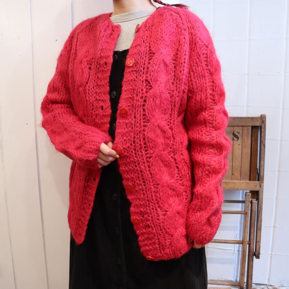 CaNARi vintage summer knit ピンク 古典 - トップス